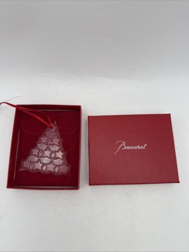 BACCARAT Kristall Baum Weihnachten Noel Ornament 2010 mit Box und Etui