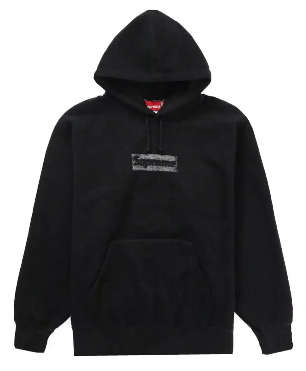 Supreme Inside Out Box Logo Hooded Sweatshirt Hoodie Black - Size XL - SS23  RARE