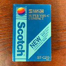 Lot Of 9-Sealed VHS-C Scotch Compact Camcorder Cassette Tape/disc on multiples