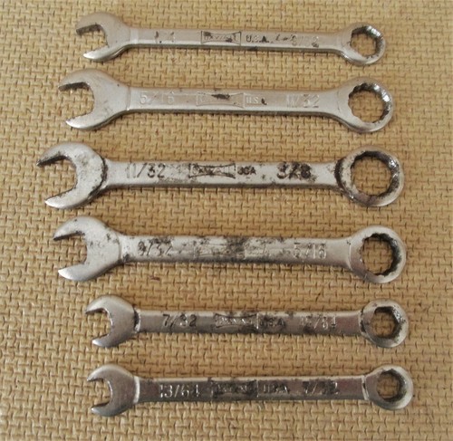 Vintage Oxwall Haus und automatische Zündung Mini Kombination Schraubenschlüssel Set 6 Made in USA - Bild 5 von 12