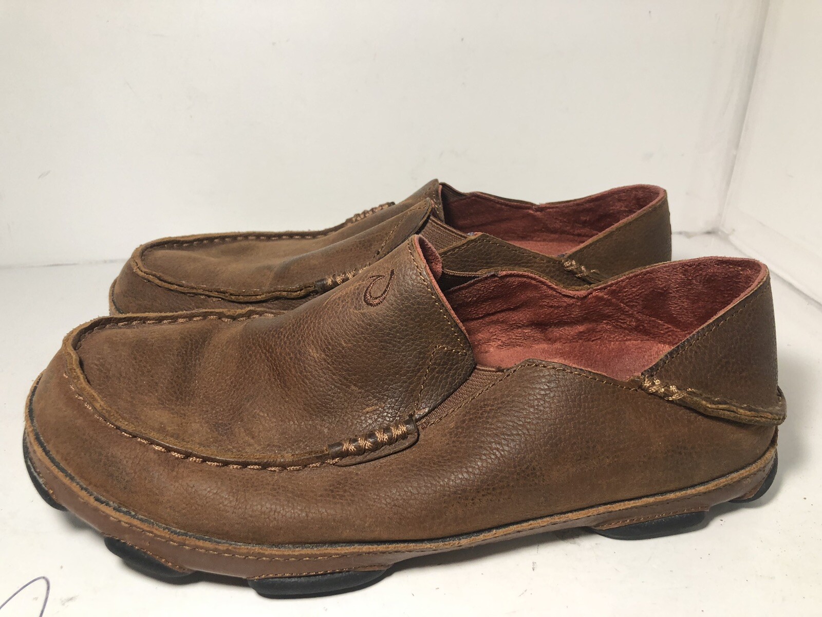 OluKai Men’s Moloa Casual Slip On Shoes Brown Size 8.5