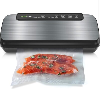 NutriChef PKVS20STS Sealer Automatic Vacuum Air Sealing System  NEW