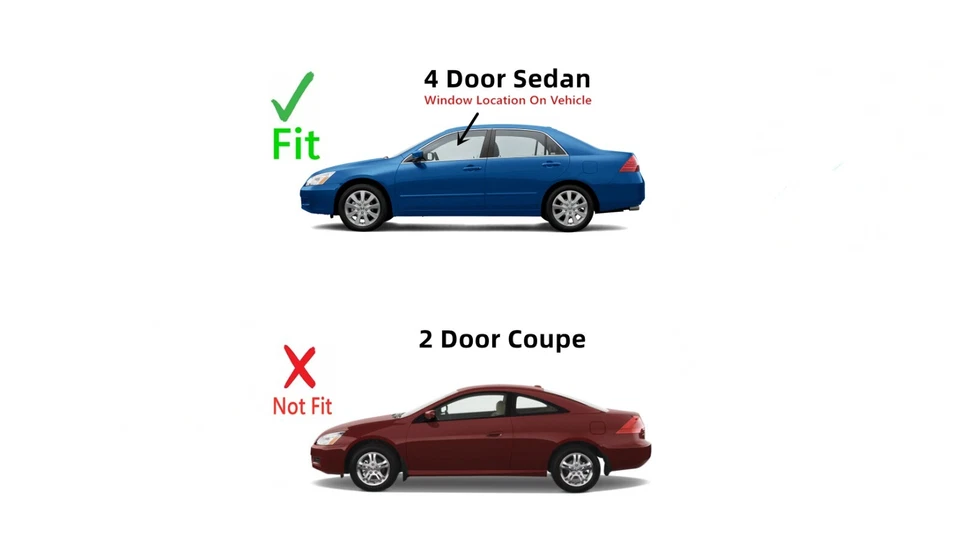 Fits 2003-2007 Honda Accord 4 Door Sedan Driver Left Front Door Window Glass Foto 3 de 4