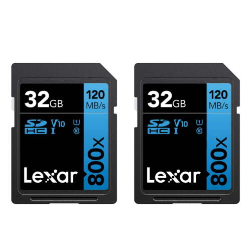 Lexar LSD0800032G-B2NNU Hochleistungs-SDHC-Speicherkarte 800x 32GB Klasse 10 - Bild 1 von 1