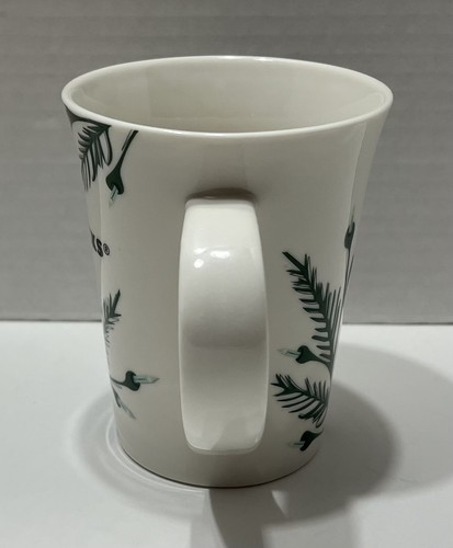 Taza de cerámica Starbucks Holiday 2020 10 oz blanca verde - Imagen 2 de 8