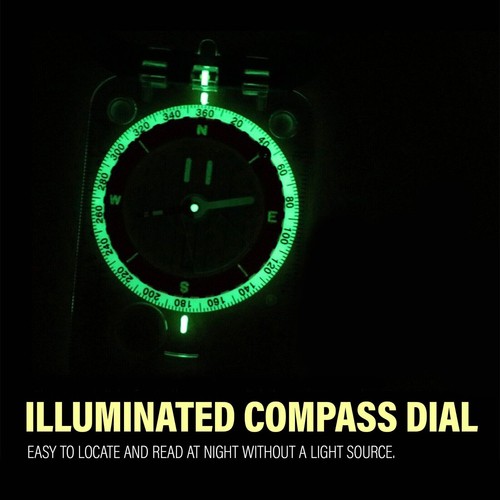 Magnetic Compass with Magnetic Declination Adjustable North Pointer for hiking - Picture 7 of 19