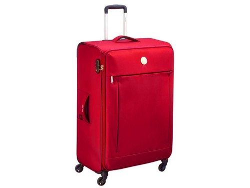 VALIGIA GRANDE TROLLEY 4R DELSEY 00390082104 BANJUL 78 CM RED | eBay