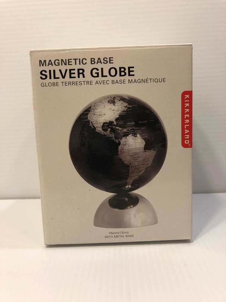 Magnetic Floating Kikkerland Globe with Sturdy Base