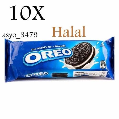 10X Oreo Biscuit Chocolate Original Halal -38 Gramm Weißgold - Bild 1 von 1