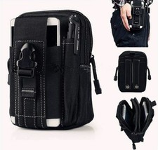Tactical Molle Pouch Waist Belt Bag Fanny Pack Hip Purse Running Travel for Men