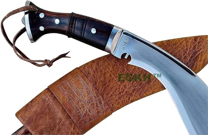 Hoja forjada a mano Gurkha Full Tang Kukri -13" hoja Primera Guerra Mundial histórica Khukuri Foto 3 de 4