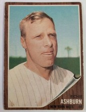 1962 Topps Baseball #213 Richie Ashburn EX+ New York Mets