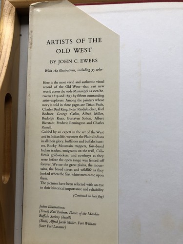 Artists of the Old West by John C. Ewers (1965) Like New 1st HB/DJ - Picture 2 of 24