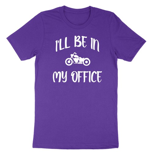 Funny Mens Motorcycle Shirt I'll be in my office T-Shirt Motorcycle Riding Biker - Picture 9 of 22