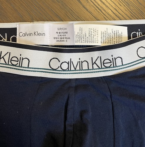 Two Calvin Klein Men's Boxer Briefs Underwear Black Gray Sz Small NP23130 - Picture 5 of 7