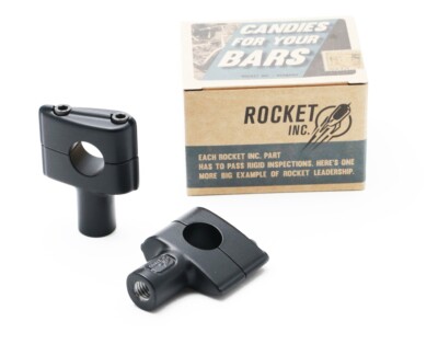 2'' Riser ROCKET INC. Halgrim schwarz für 22 mm Lenker, Chopper, Custom