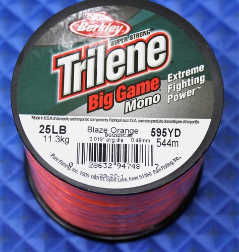 Berkley Trilene Big Game Blaze orange 1/4 Pfund Spule BGQS-80 LINIENGEWICHT WÄHLEN! - Bild 5 von 8
