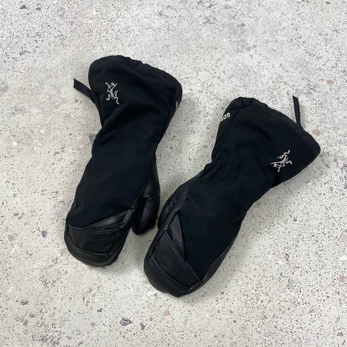 Arcteryx Zenta AR Mitt Fission SV Mittens Black Leather Gore-Tex Size XS Outdoor - Picture 4 of 10