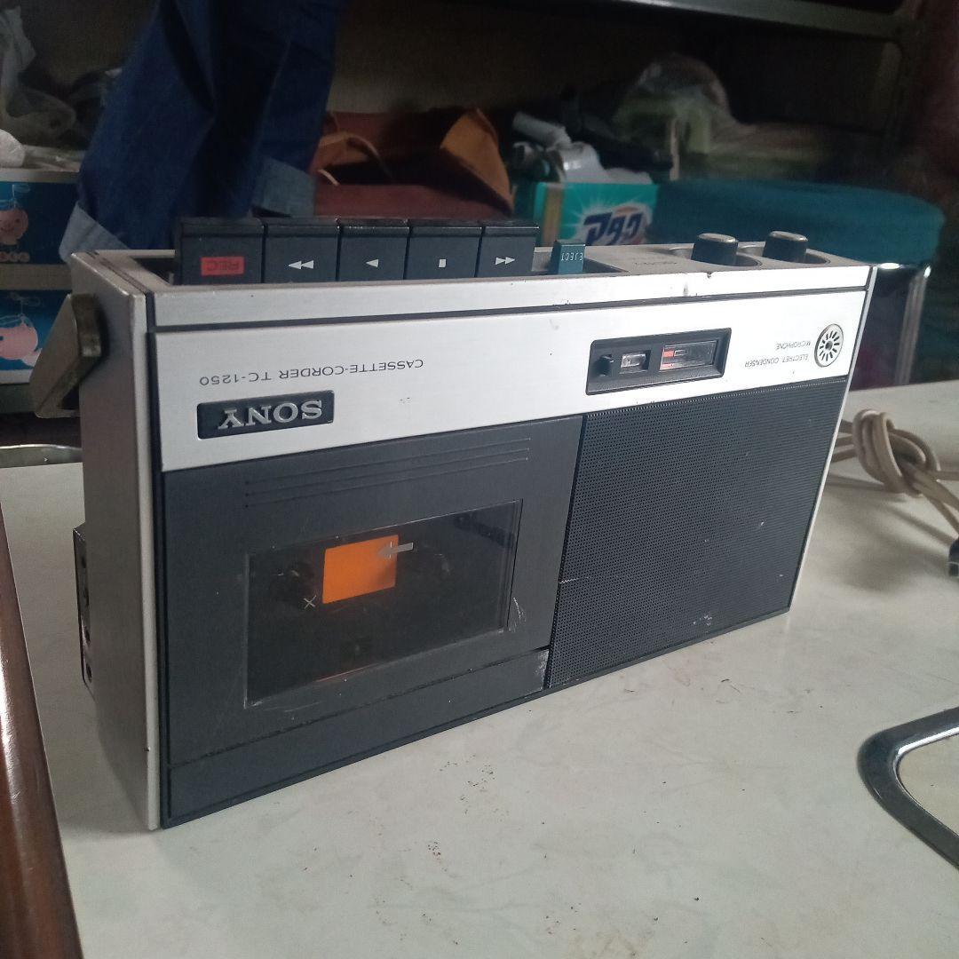 希少　1976年製　SONY カセットコーダー TC-1250 本体 SONY Cassette coder TC-1250 Showa rare retro | eBay