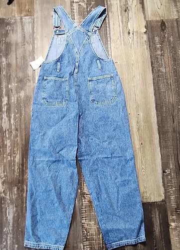 NWT Women / Girl Arizona Jeans Denim Bib Overalls Medium see pics for measuremen - Picture 6 of 13