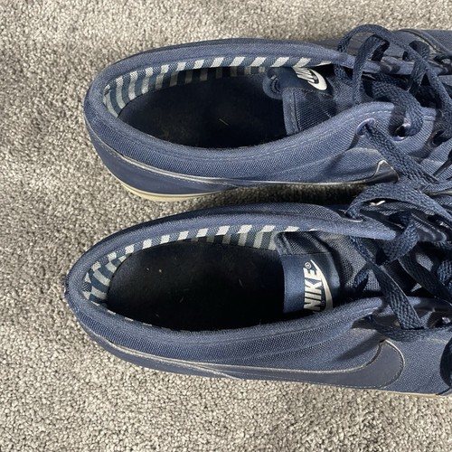 Nike Coast Classic 443687-402 Men’s Size 13 Navy Canvas Casual Walking Shoes - Picture 10 of 11