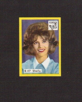 Sheila B. Devotion Vintage 1960s Vlinder Pop Rock Music Dutch Matchbox Label