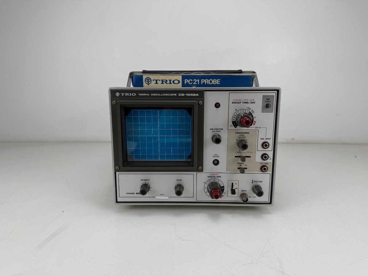 Unknown CS-1559A 10MHz Oscilloscope With Trio PC21 Probe - In Box