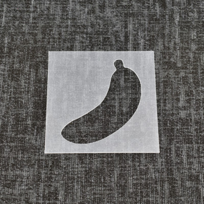 Banana - Reusable Fruit Stencil - High Quality Strong 350 Microns