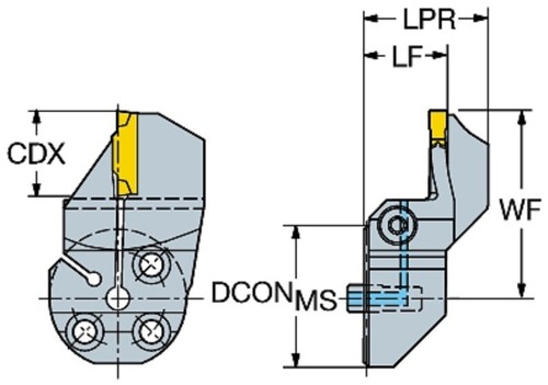 SANDVIK 570-32L123G18B067B CoroCutⓇ 1-2 head for face grooving - Picture 7 of 8
