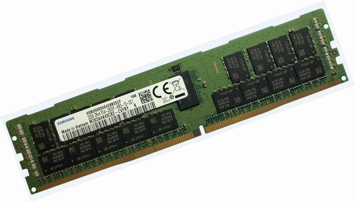 Samsung DDR4 32GB ECC REG RAM 2Rx4 Server Memory PC4-2933Y Samsung DDR4 32GB ECC REG RAM 2Rx4 Server Memory PC4-2933Y