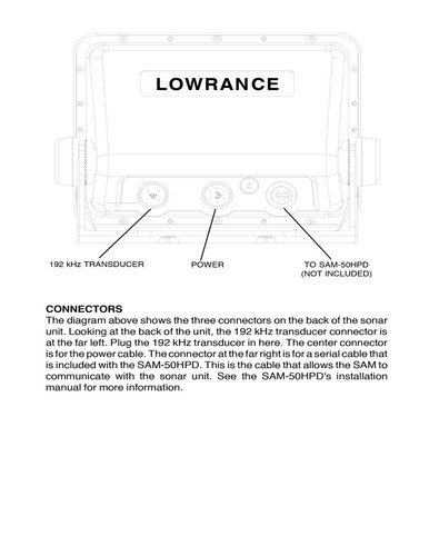 Lowrance X-75 X-85 Fish finder OWNER'S INSTALLATION & OPERATION MANUAL - Picture 2 of 3