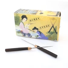 2 PCS Handy Awl Wooden Handle 5" very sharp all steel for leather work & crafts 