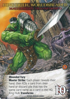 KING HULK SAKA/WORLDBREAKER TRANSFORMED UD Marvel Legendary