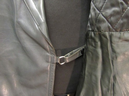 VINTAGE WW2 GERMAN LEATHER OFFICERS HEAVY TRENCH COAT JACKET SIZE M - Picture 17 of 20