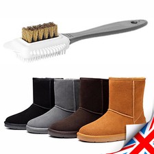 * Brass & Plastic BRUSH Suede and Nubuck_Multifunctional 4-Sided Cleaning Shoe