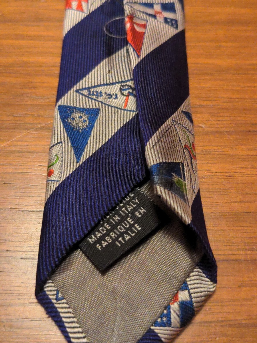 LOUIS VUITTON AMERICAS CUP Flag Logo Stripe Pattern 100