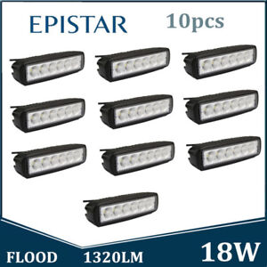 6 pulgadas 18W 6LED Barra de luz de trabajo inundación Offroad Coche SUV haz puntual trabajo de conducción laluk