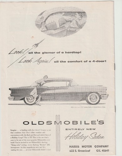 EPHEMERA: WHITTIER CARDINALS VS FULLERTON INDIANS PROGRAM, 1955 - Imagen 8 de 8