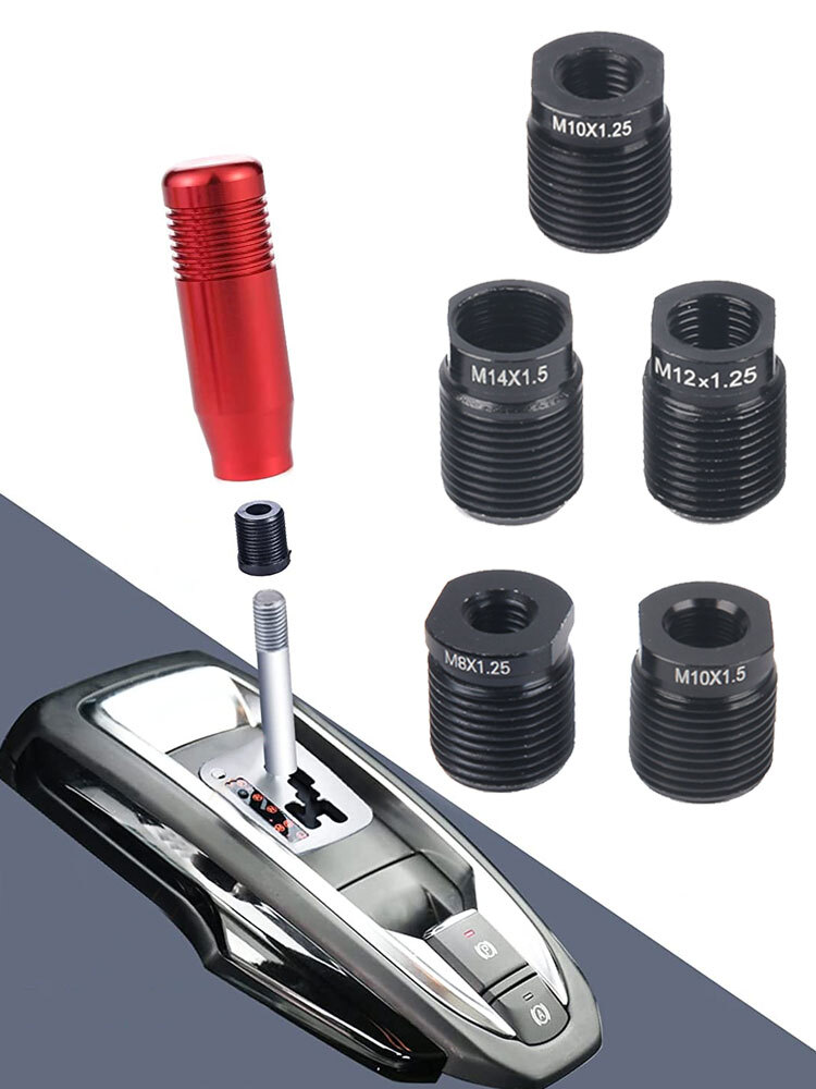 Car Parts Gear Shift Knob Thread Adapter Nut Insert Kit M8x1.25