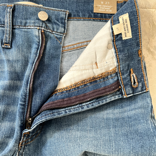 NEW Madewell Perfect Vintage Cropped Jeans in Cartigan Wash Size 28 with Tag - Picture 15 of 16