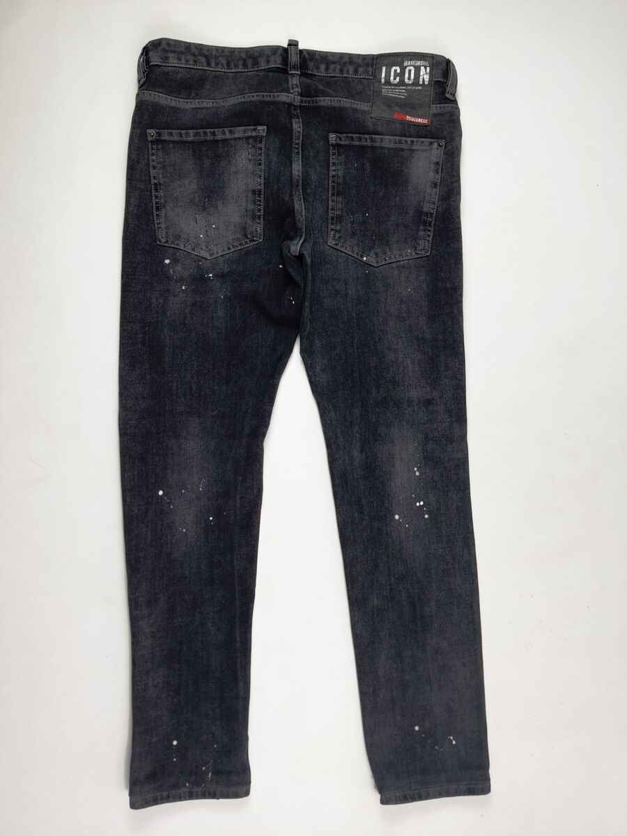 RARE! Dsquared2 x Ibrahimovic Men's gray Distressed Denim RARE! Dsquared2 x Ibrahimovic Men's gray Distressed Denim