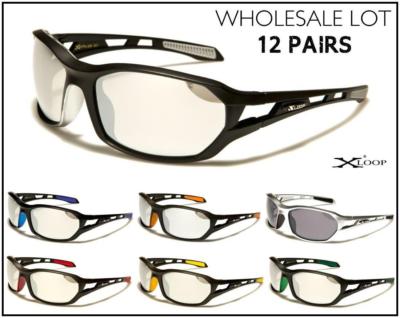 Großhandel Viel Herren Premium Fahrrad Fischen Sport Wrap Um Sun Brille 12 Paar