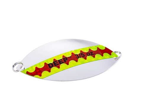 Señuelo de pesca Lake Clear Wabbler Deep LCWD - Chartreuse y cinta naranja - LCWD-SCHO - Imagen 1 de 2