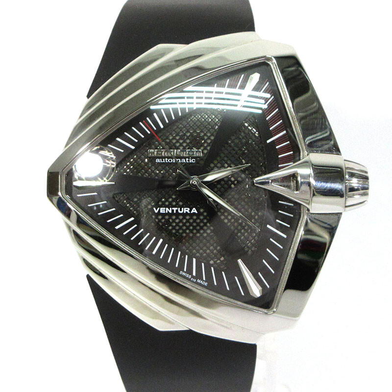Hamilton Ventura XXL Automatic Black Rubber Strap Men's