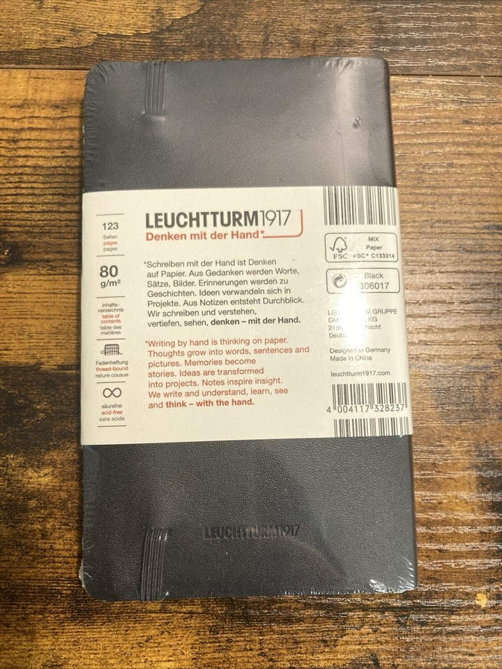Leuchtturm1917 Notebook Pocket A6 (Softcover)Lot Of 2 4004117328237 eBay
