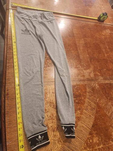 Adidas Leggings Girls Large Gray Yoga Pants Running Workout Gym Youth #S43