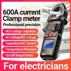 ANENG Digital Multimeter Tester AC DC Volt Ohm Amp Clamp Meter Auto Range 600A
