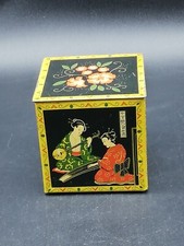 Alte BLECHDOSE alt antik ? Teedose Japan quadratisch