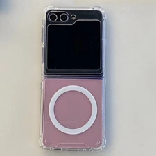 For Samsung Galaxy Z Flip6 Case Transparent Crystal Clear Shockproof Hinge Cover