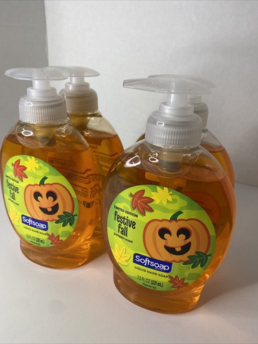 Edición Limitada Jabón Suave Festivo Otoño Calabaza Aroma 7.5oz Lote de 4 Jabones de Manos - Imagen 1 de 5